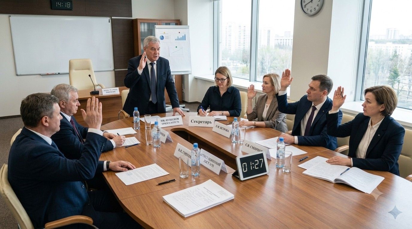 Заседание аттестационной комиссии: кворум, голосование, итоги